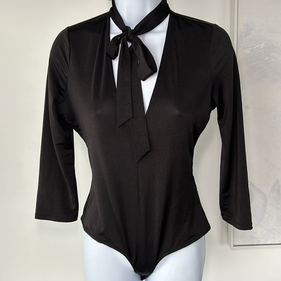 Black Bodysuit with Choker - Picture 3 of 5